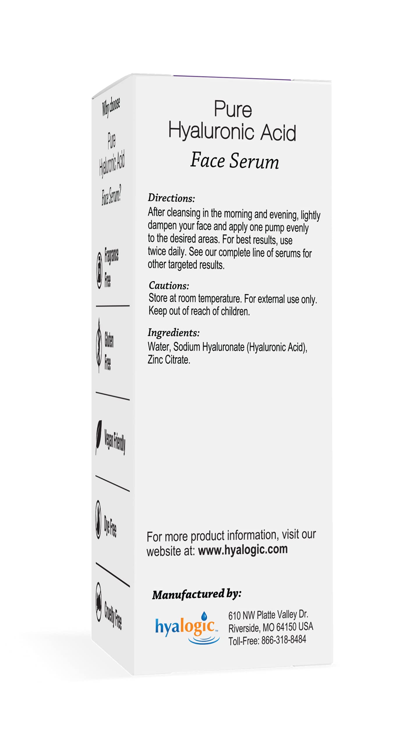 Hyalogic - Pure HA Face Serum - 0.47 oz.