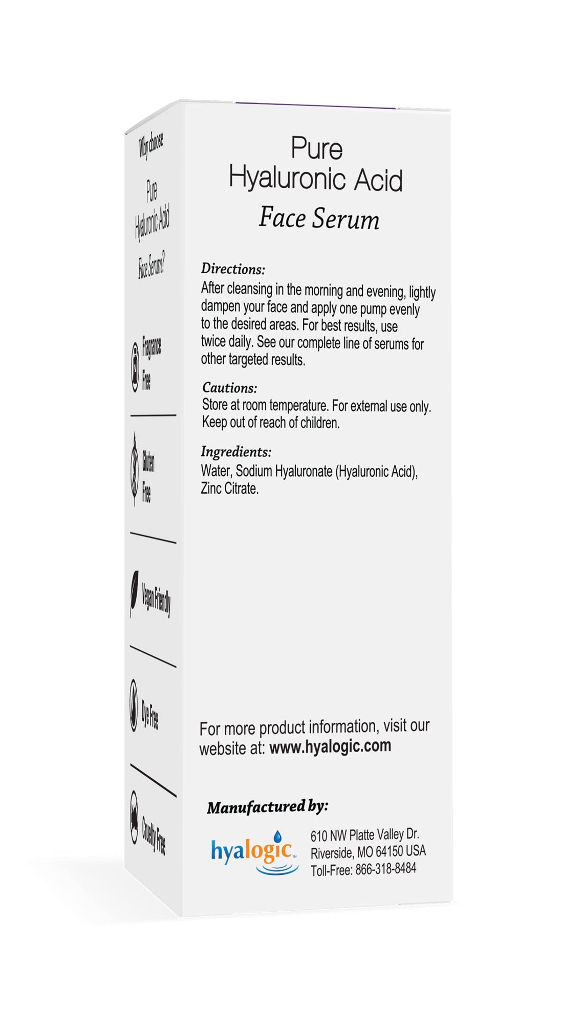 Hyalogic - Pure HA Face Serum - 0.47 oz.