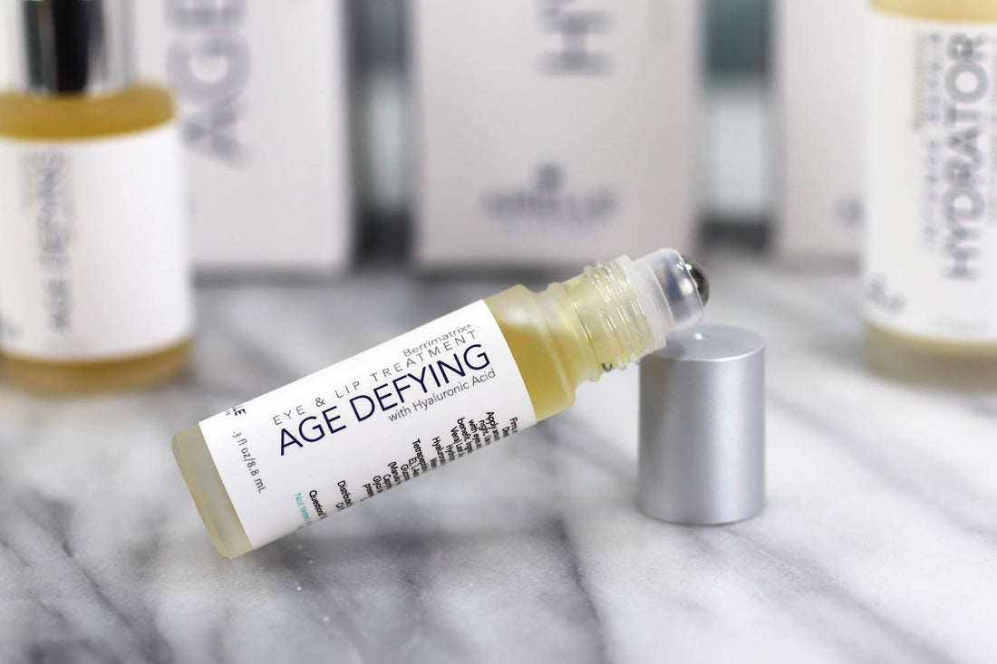 Airelle Skincare Anti-Aging Eye and Lip Serum Treatment with Hyaluronic Acid (Natural).3 fl. oz.