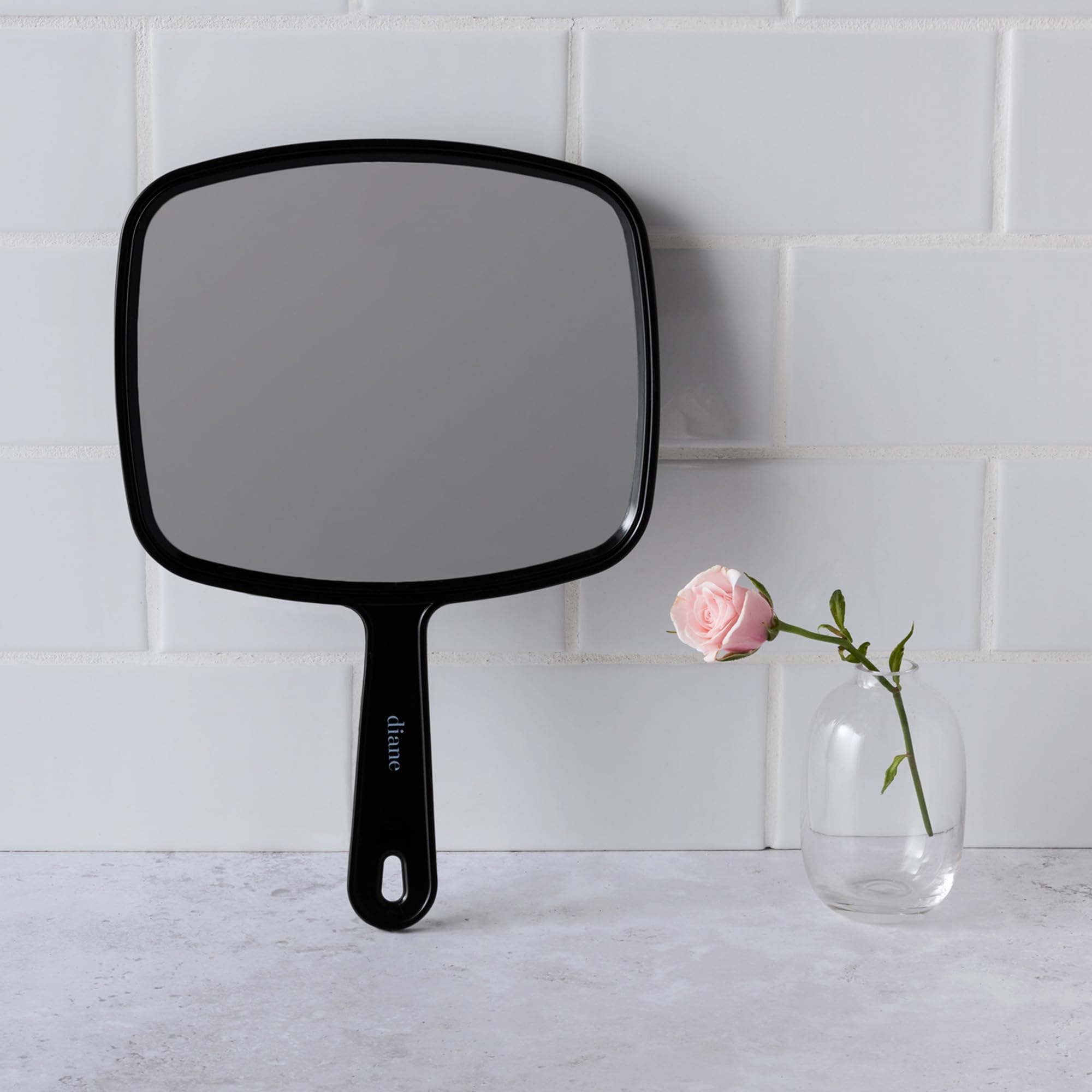 Diane TV Mirror, Medium, Black, 7 x 10.5 Inches