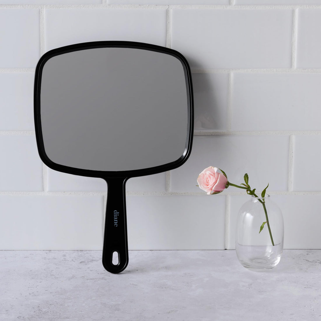Diane TV Mirror, Medium, Black, 7 x 10.5 Inches