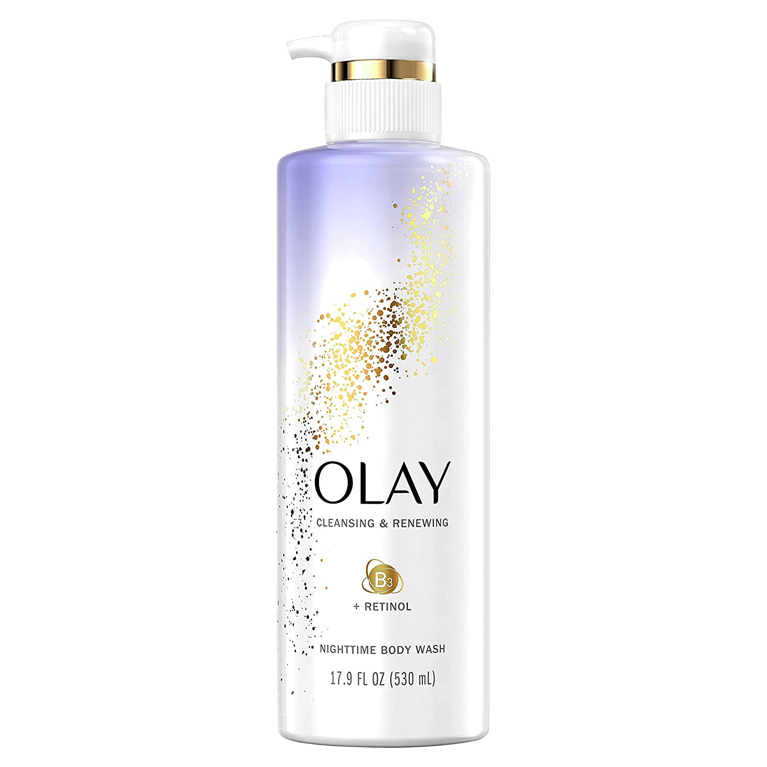 Olay Cleansing & Renewing Nighttime Body Wash, 17.9 Fluid Ounce (Pack of 3)
