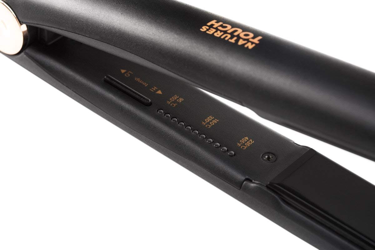 Elchim Natures Touch Flat Iron: Professional Salon Hair Straightener & Curler With 11 Heat Settings