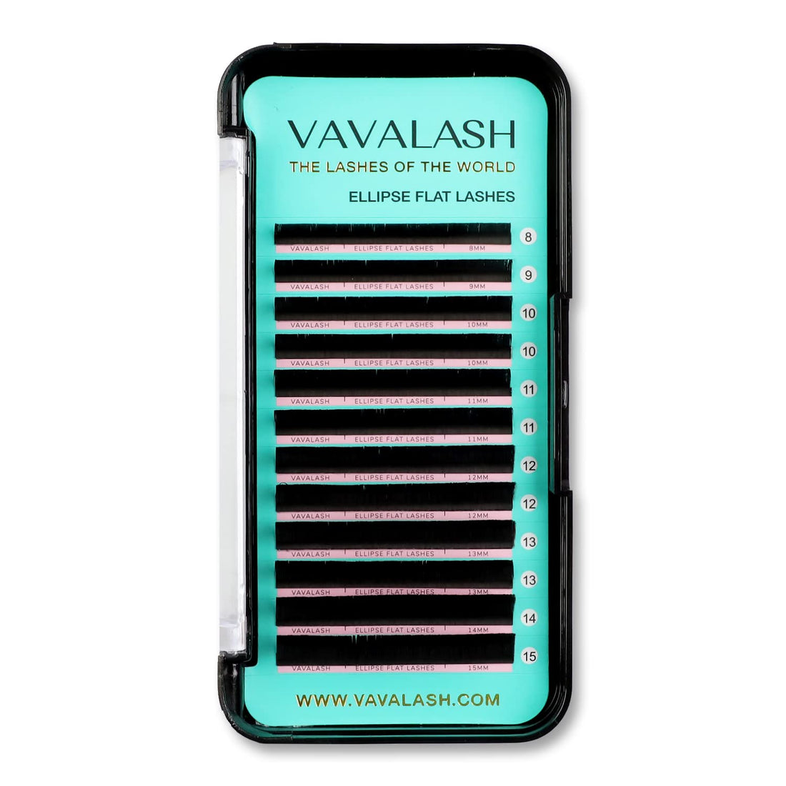 VAVALASH Cc - 0.15Mm, Mixed 8-15: Ellipse Eyelash Extensions 0.15Mm Cc Curl 8-15Mm Mixedflat Eyelash Extension Supplies Light Lashes Matte Individual Eyelashes Salon Use Black Mink False