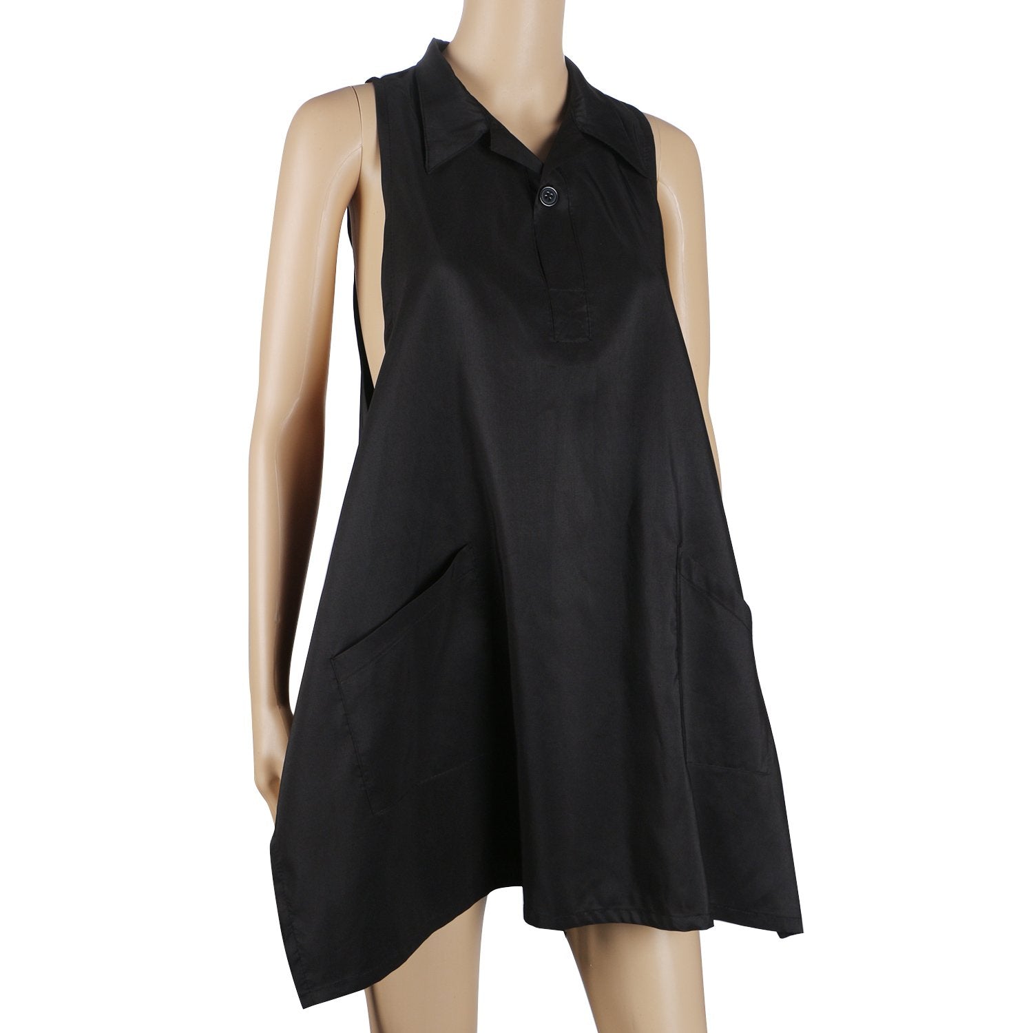 Hair Stylist Vest, Segbeauty 31.5in 80cm Barber Vest for Women, Hairdresser Smock Stylist Vest with 2 Pocket, Cosmetology Salon Apron Pet Groomer Gown, Sleeveless SPA Uniforms Protective Work Clothes