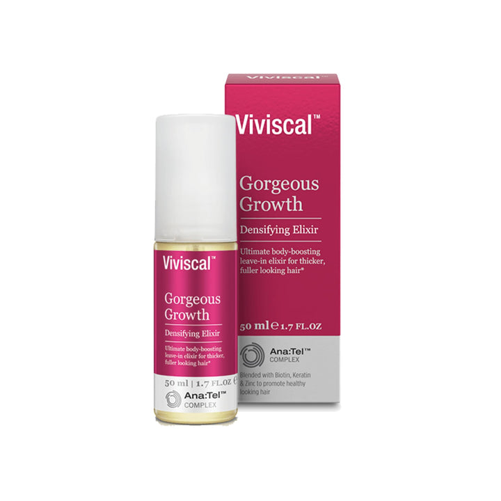 Viviscal Gorgeous Growth Densifying Leave-in Elixir for Thicker, Fuller Hair | Ana:Tel Proprietary Complex with Keratin, Biotin, Zinc | 1.7 Ounce