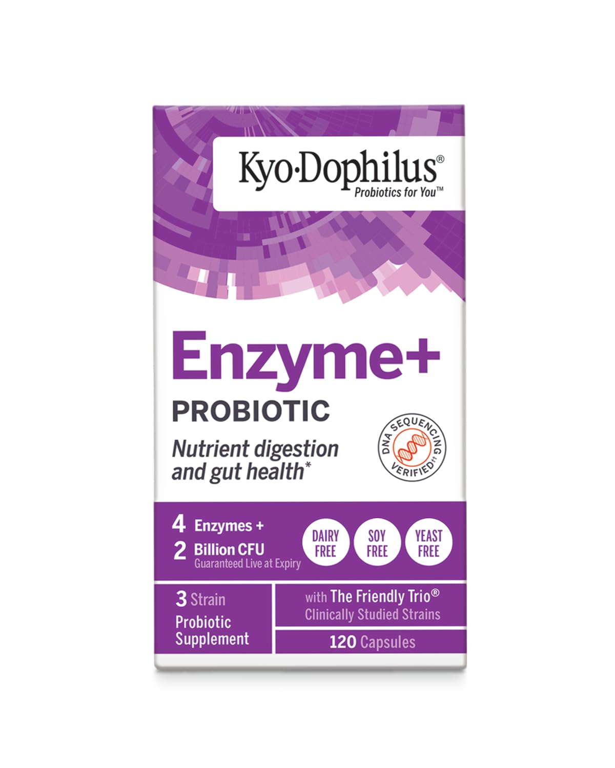 Kyo-Dophilus Probiotic Plus Enzymes, 120 Capsules