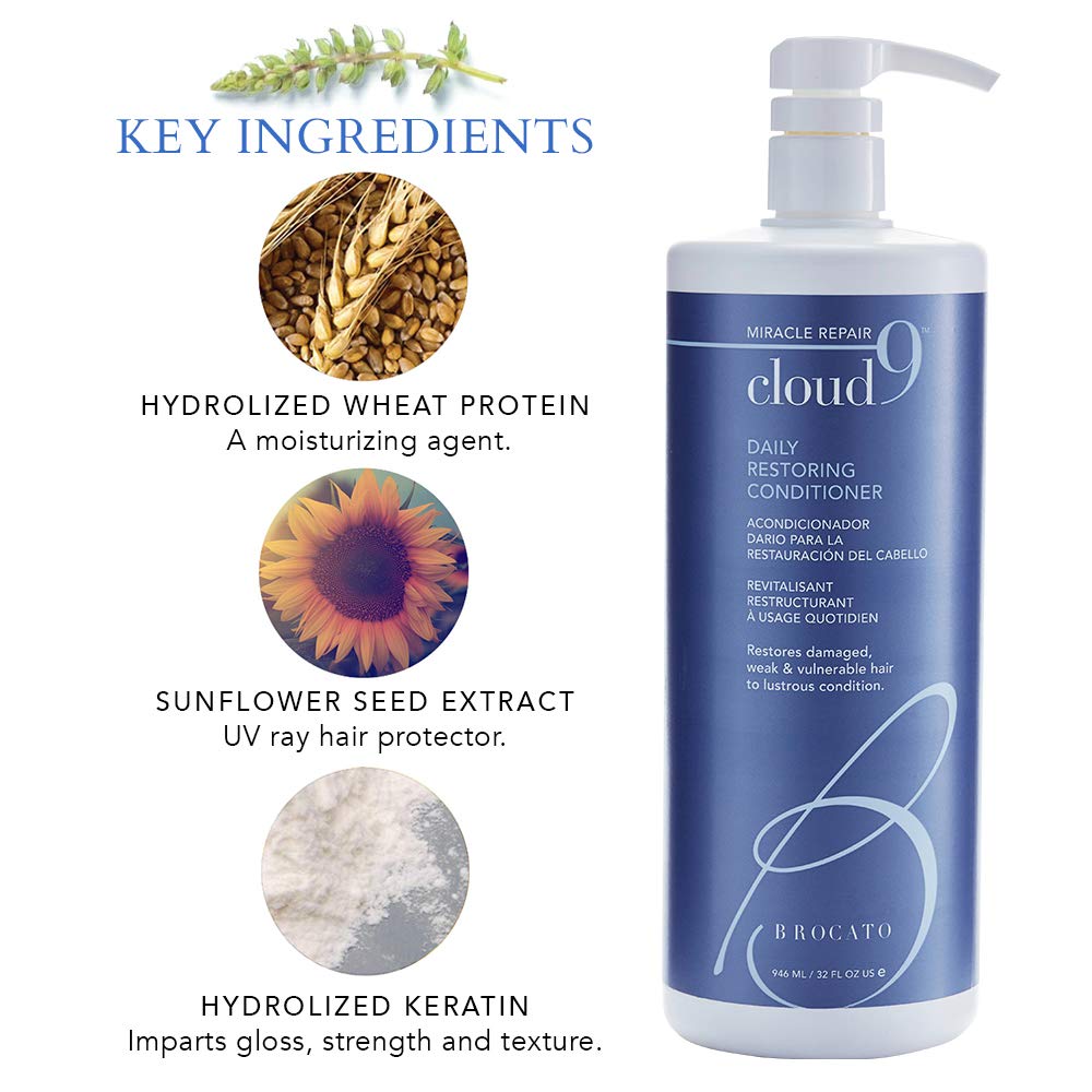 Brocato Cloud 9 Daily Restoring Conditioner, 32 Ounce