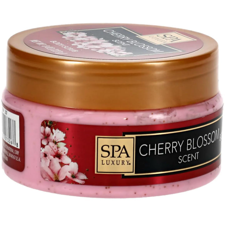 Spa Luxury Cherry Blossom Body Srub 8 Oz, Purple