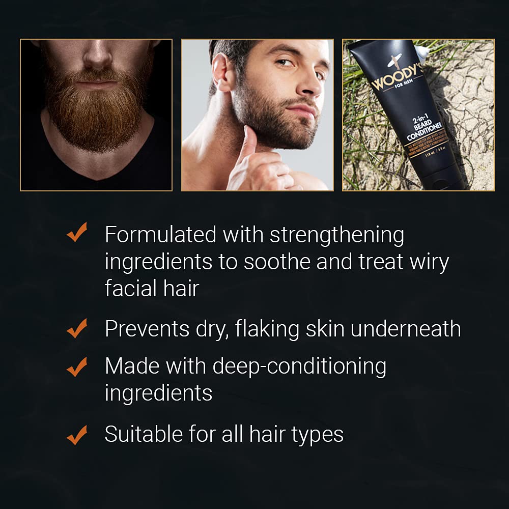 Woody's 2-in-1 Beard Conditioner - 4 oz by Woody's Men's Grooming