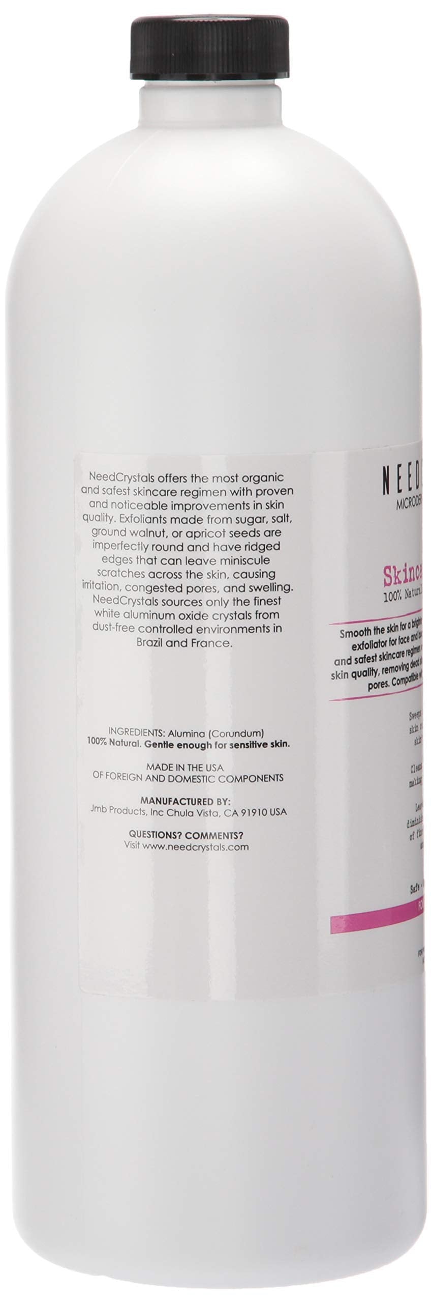 Microdermabrasion Crystals (4 lb, 100 Grit) All-Natural Rejuvenating Skin Face Exfoliator Treatment for Dull or Dry Skin, Wrinkles, Blemishes, Acne Scars & More by NeedCrystals