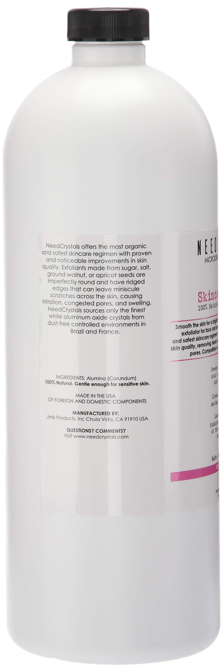 Microdermabrasion Crystals (4 lb, 100 Grit) All-Natural Rejuvenating Skin Face Exfoliator Treatment for Dull or Dry Skin, Wrinkles, Blemishes, Acne Scars & More by NeedCrystals