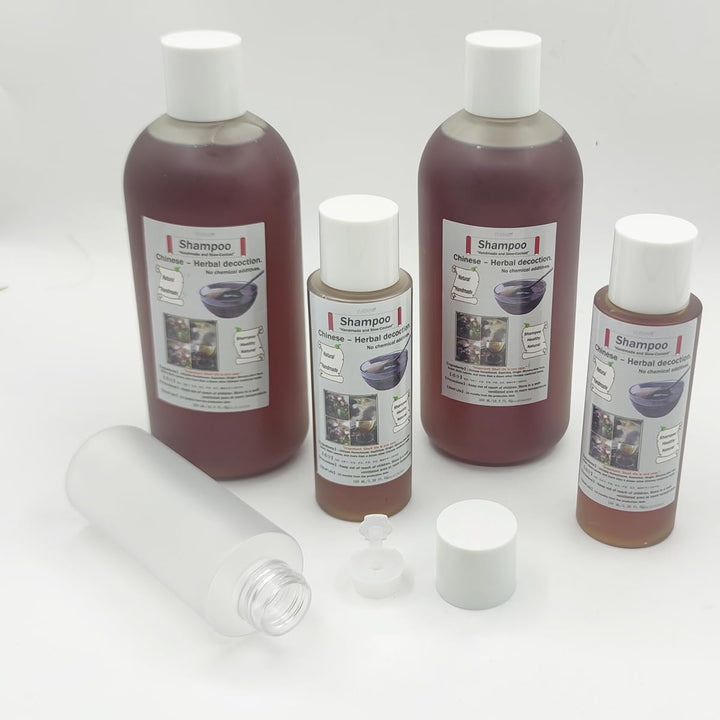 Herbal Shampoo - Anti-Dandruff, Oil Control, and Improving Hair Health - Made with Natural Chinese Herbs Gentle on Hair, Traditional Slow-Cooked Formula, Light Herbal Scent 100ML