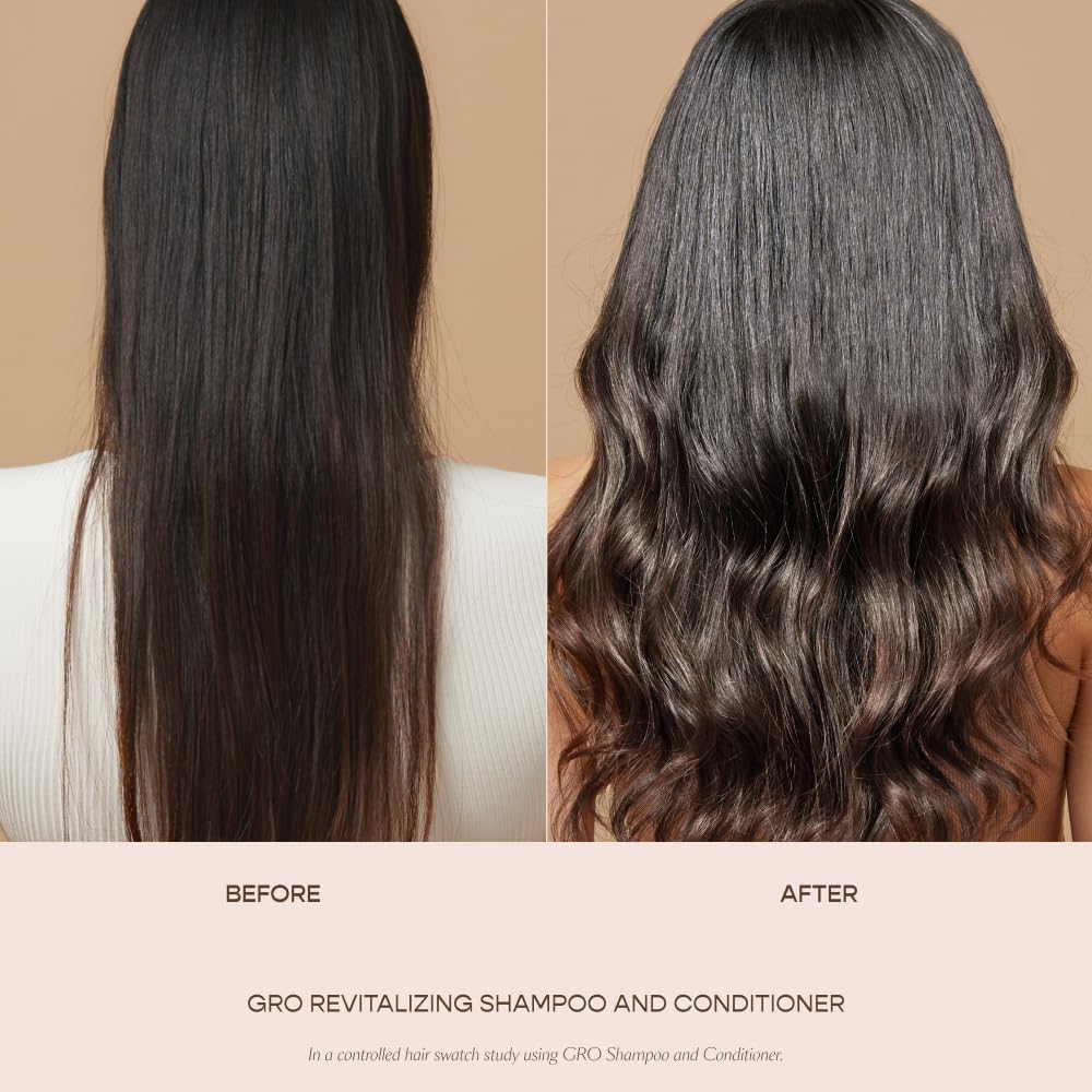 VEGAMOUR GRO Revitalizing Conditioner | Smooths, Strengthens and Adds Shine to Thinning Hair | Clean, Vegan, Cruelty-Free, Clinically Proven and Color Safe (8 Fl Oz)