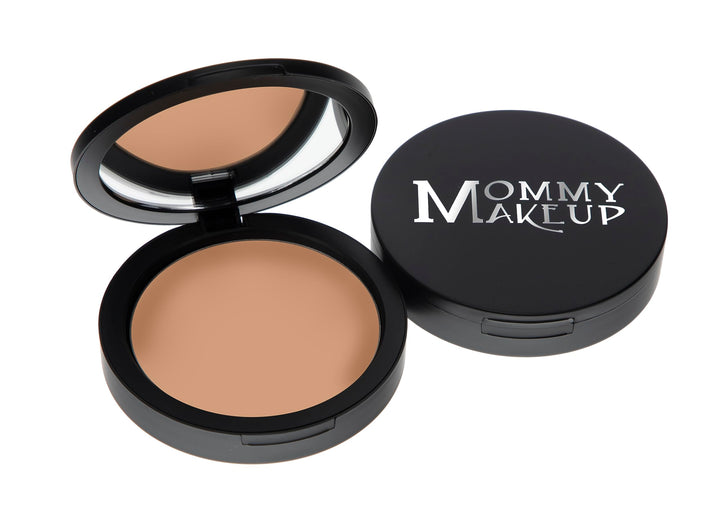 Mommy Makeup Mineral Dual Powder SPF15 [4-in-1 Pressed Mineral Foundation] 0.45 ounce - Oil-free, Talc-free, Fragrance-free, Paraben-free - Craving