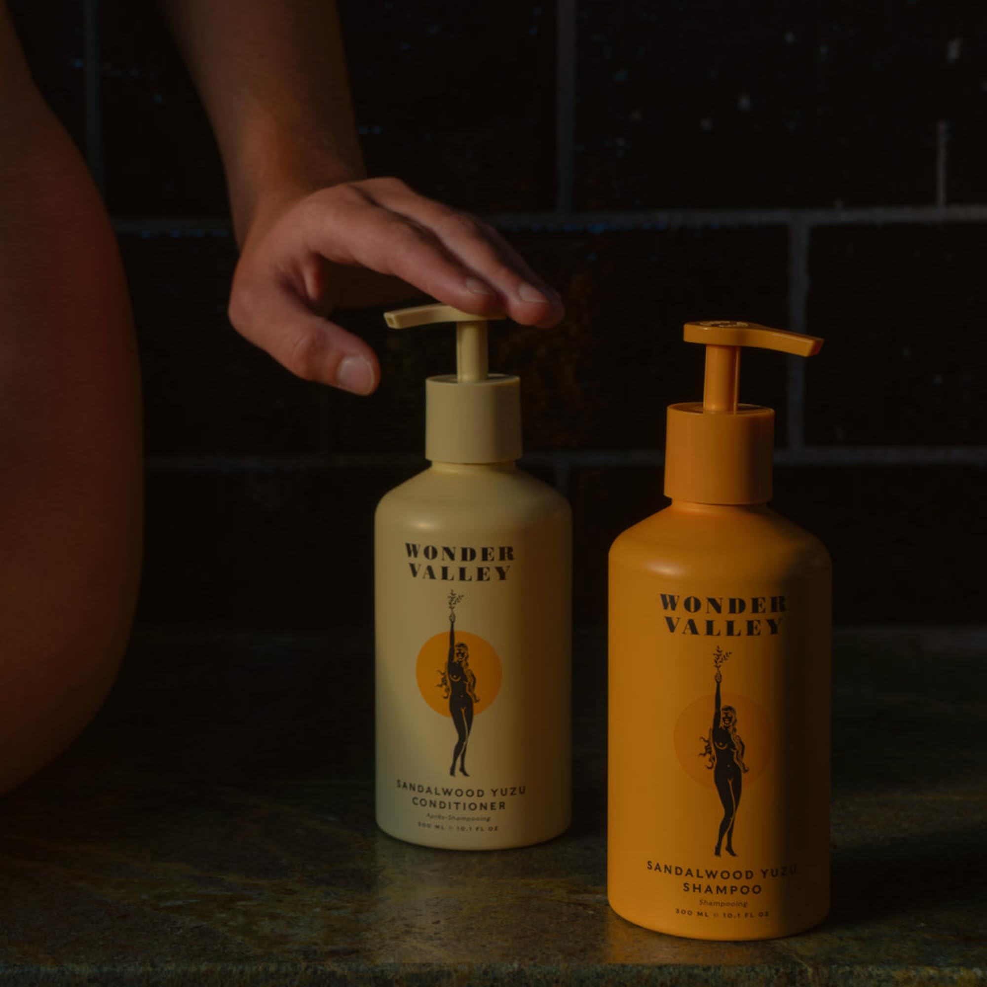 WONDER VALLEY - Sandalwood Yuzu Shampoo + Conditioner BUNDLE | Vegan, Cruelty-Free, Sulfate-Free (10.1 fl oz | 300 ml)