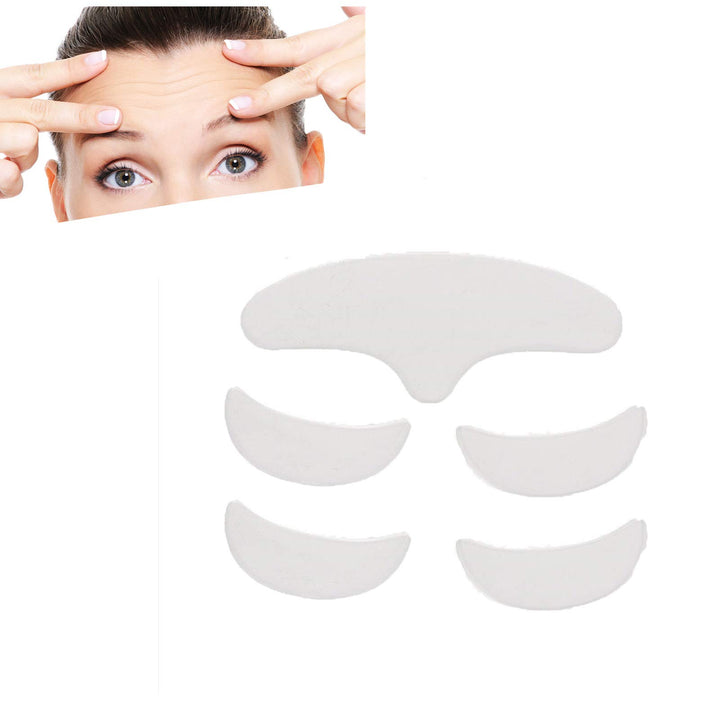 Face Wrinkle Patches, 5Pcs Anti Wrinkle Silicone Patch Pad Skin Lifting Reusable Washable Forehead Eye Face Patch Anti-Ageing for Rejuvenated Skin elasticity