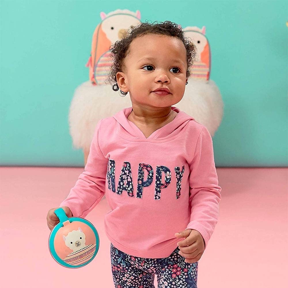 Skip Hop Baby Snack Container, Zoo Snack Cup, Llama, 222 milliliters