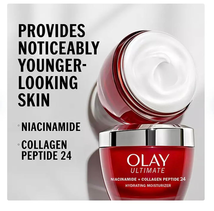 Olay Ultimate Niacinamide + Collagen Peptide 24 Hydrating Moisturizer (1.7 oz., 2 pk.)