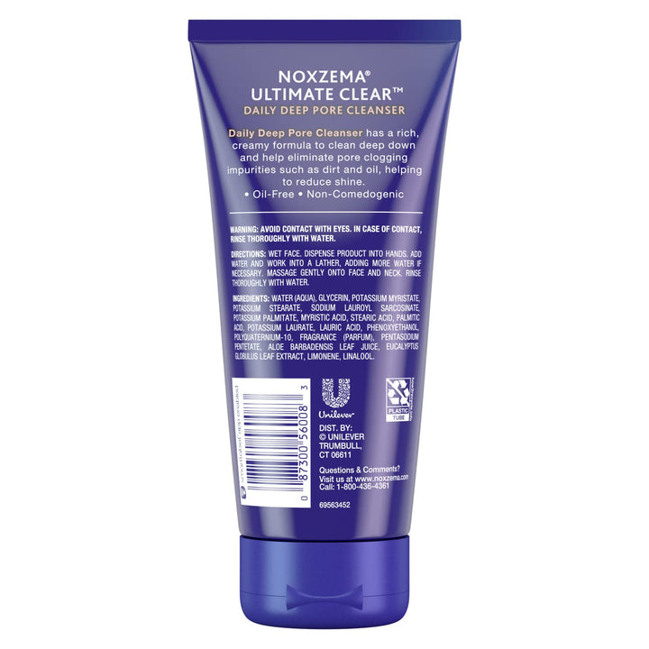 Noxzema Ultimate Clear Daily Deep Pore Cleanser 6 Oz (Pack of 6)