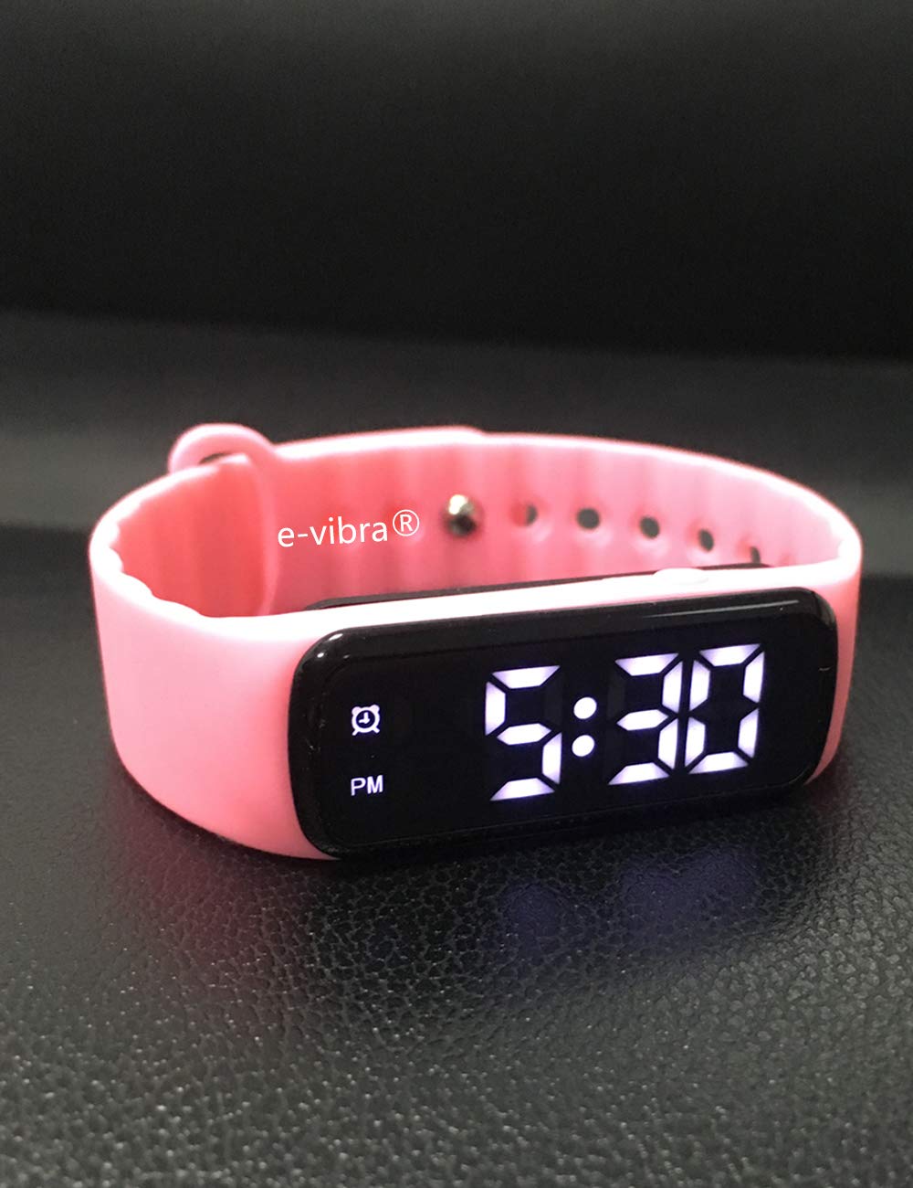 e-vibra 8 Alarm Vibrating Alarm Watch Medical Reminder Watch - with Timer and 8 Daily Alarms (Pink - Small)