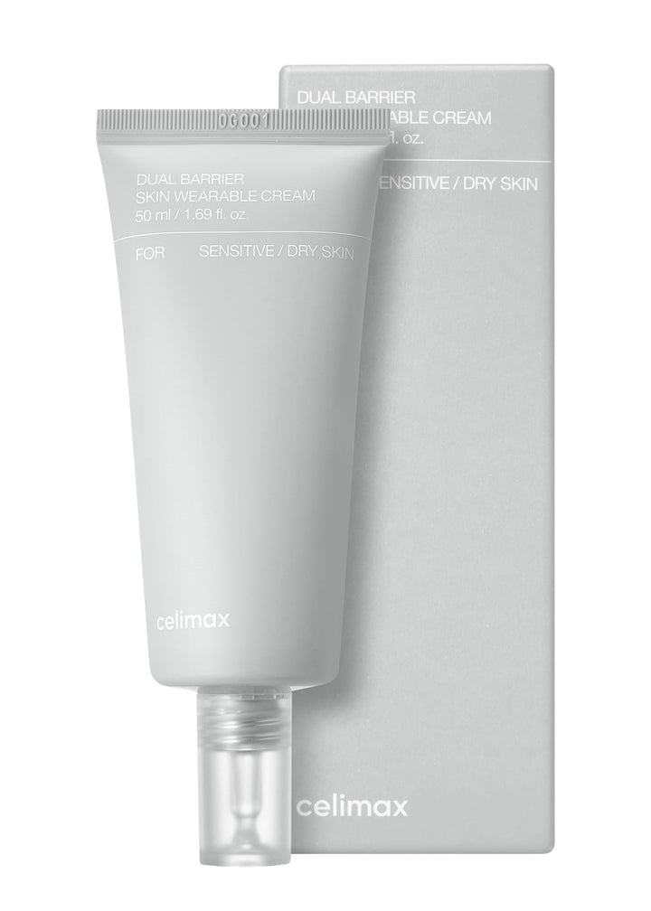 celimax Dual Barrier Skin Wearable Cream | Long Lasting Cream Face Moisturizer with Ceramides, Hyaluronic Acid, Moisturizing, Hydrating, Soothing, Repairing, Day & Night Cream, 50ml