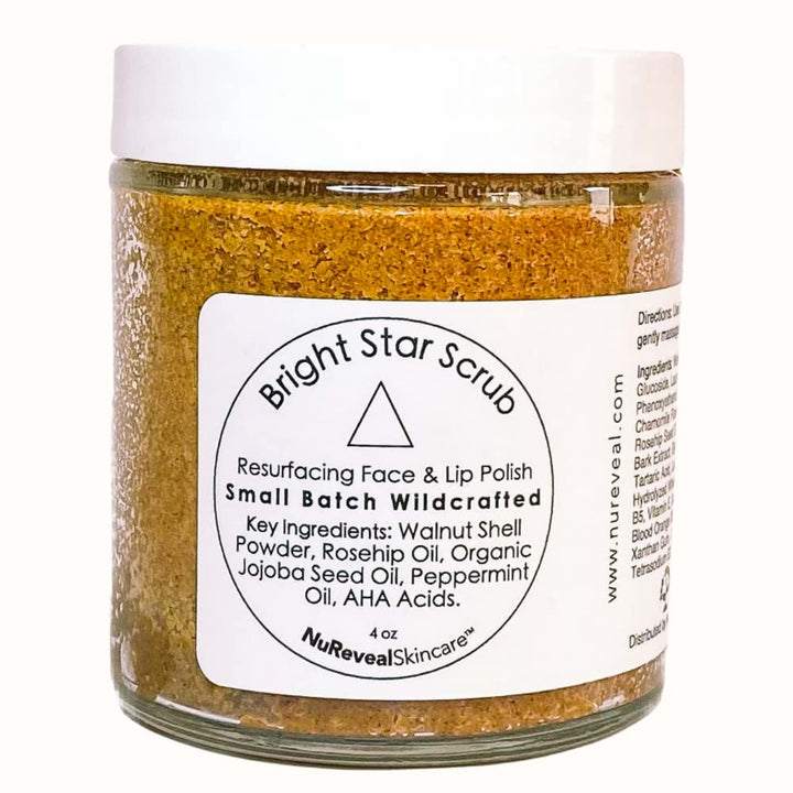 Bright Star Scrub Resurfacing Face & Lip Polish - Vegan & Cruelty Free