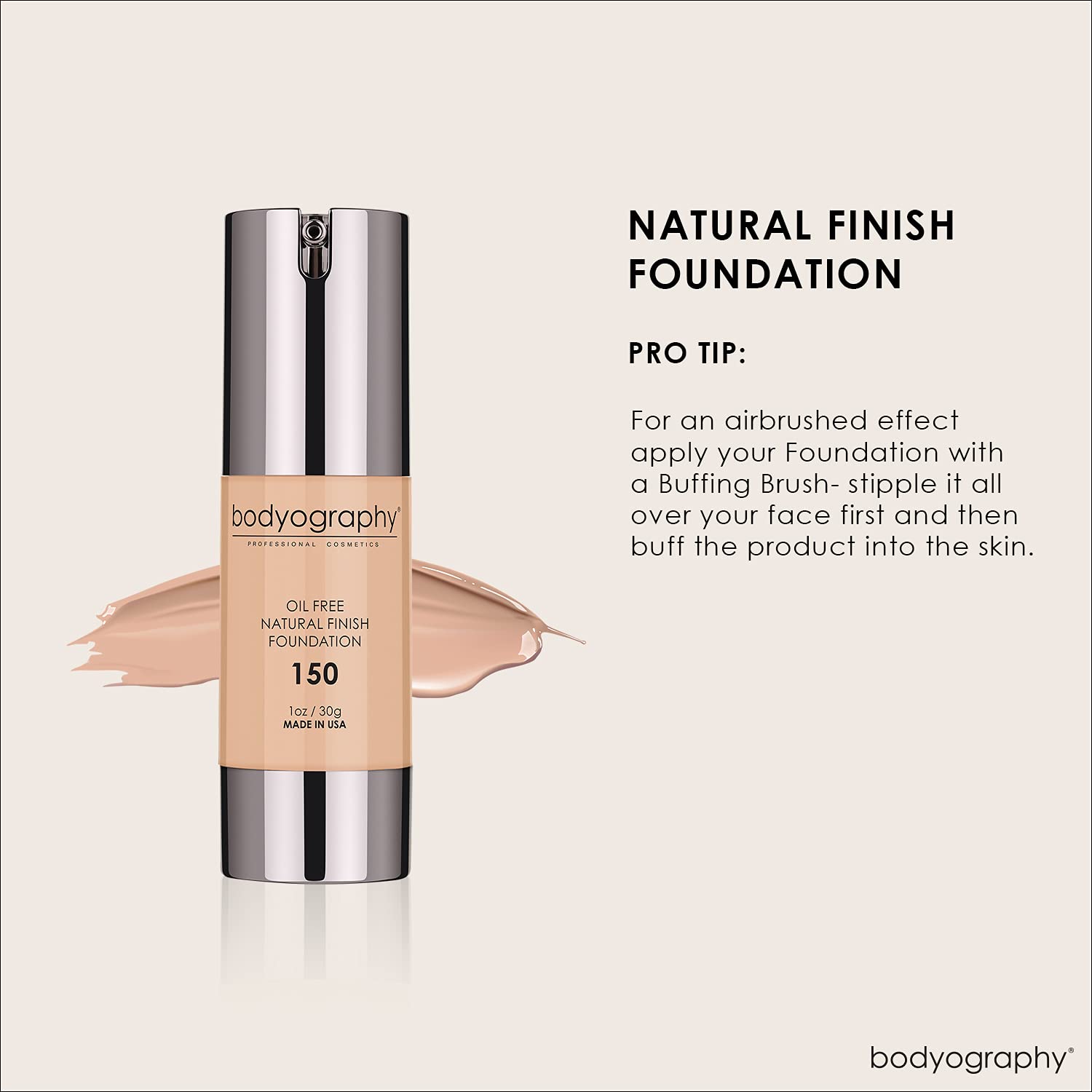 Bodyography Foundation, #150, 1 Ounce