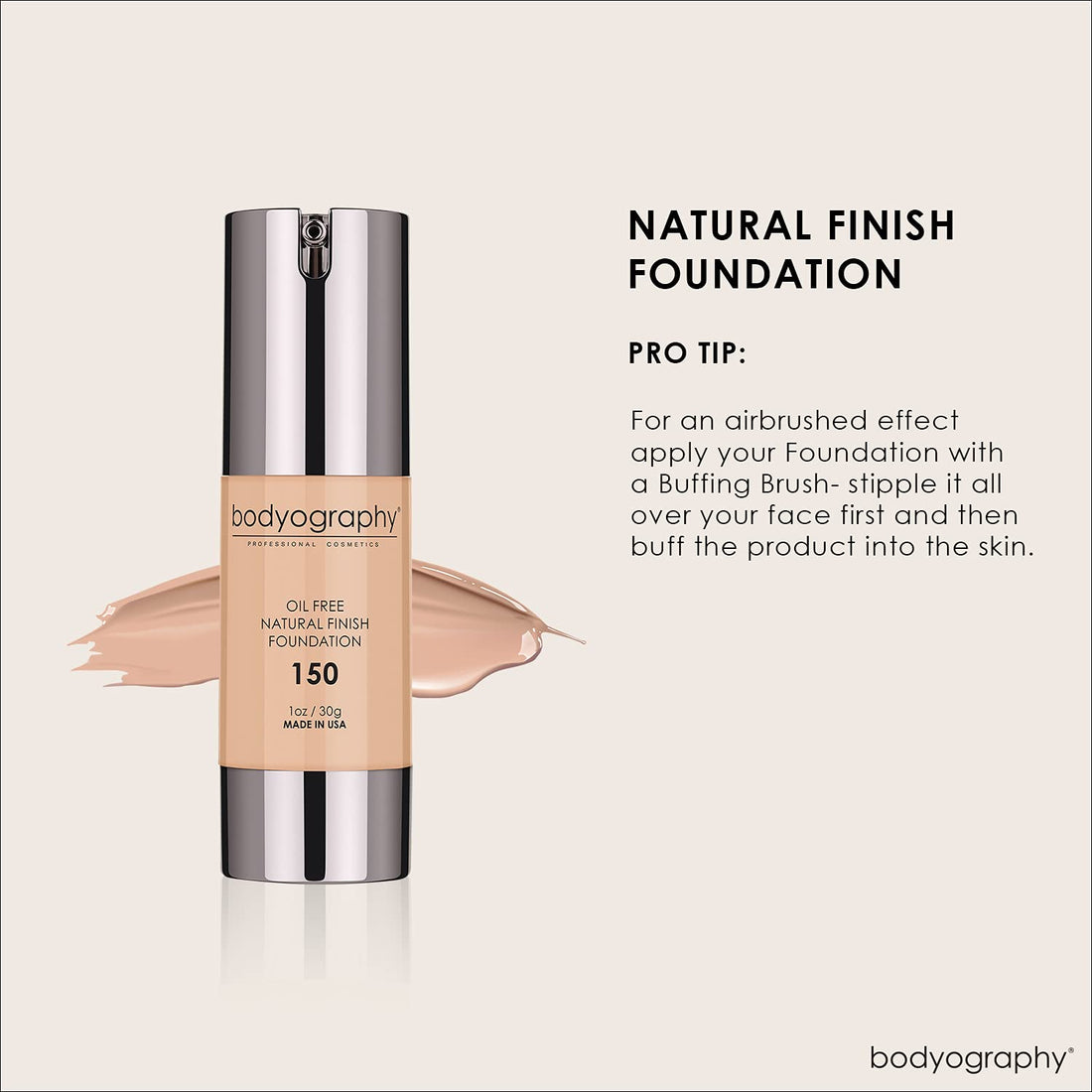 Bodyography Foundation, #150, 1 Ounce