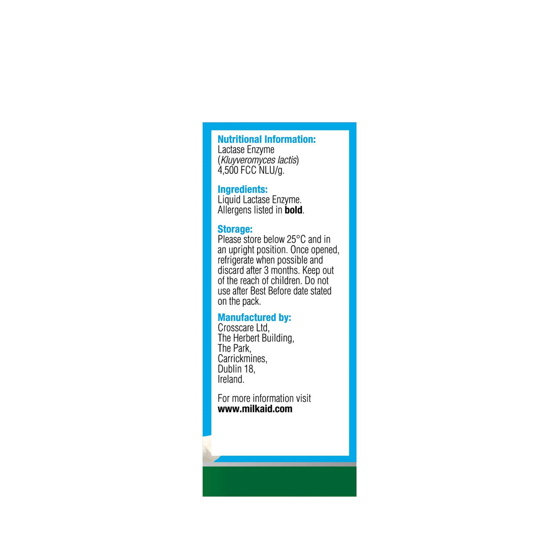Milkaid Lactase Enzyme Drops for Lactose Intolerance | Prevents Gas, Bloating & Diarrhea | Fast Acting Dairy Digestive Supplement | Gluten Free & Vegetarian | No Artificial Flavor | 0.5 Fl Oz (1)