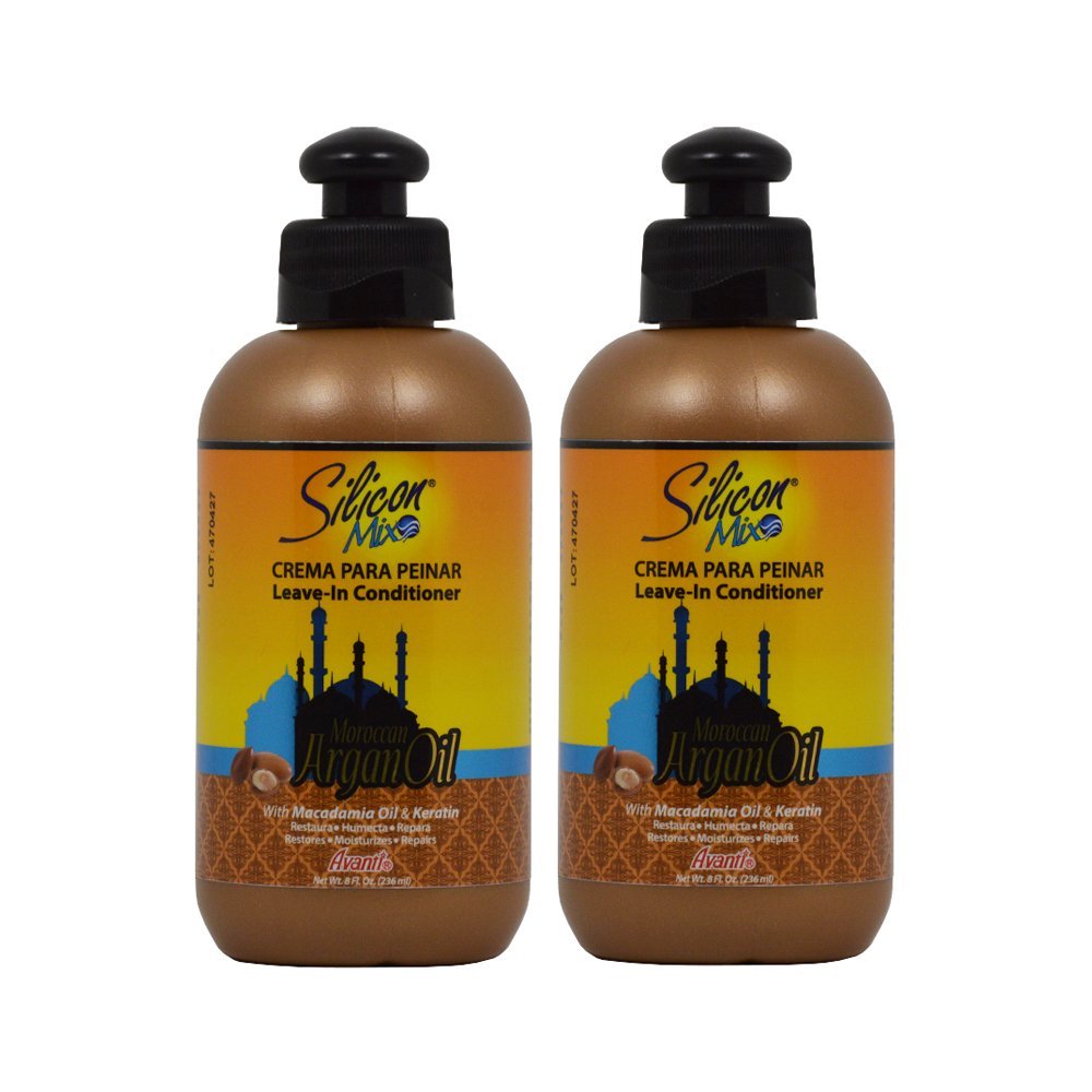 Silicon Mix Moroccan Argan Oil Leave-In Conditioner 8oz by Silicon Mix
