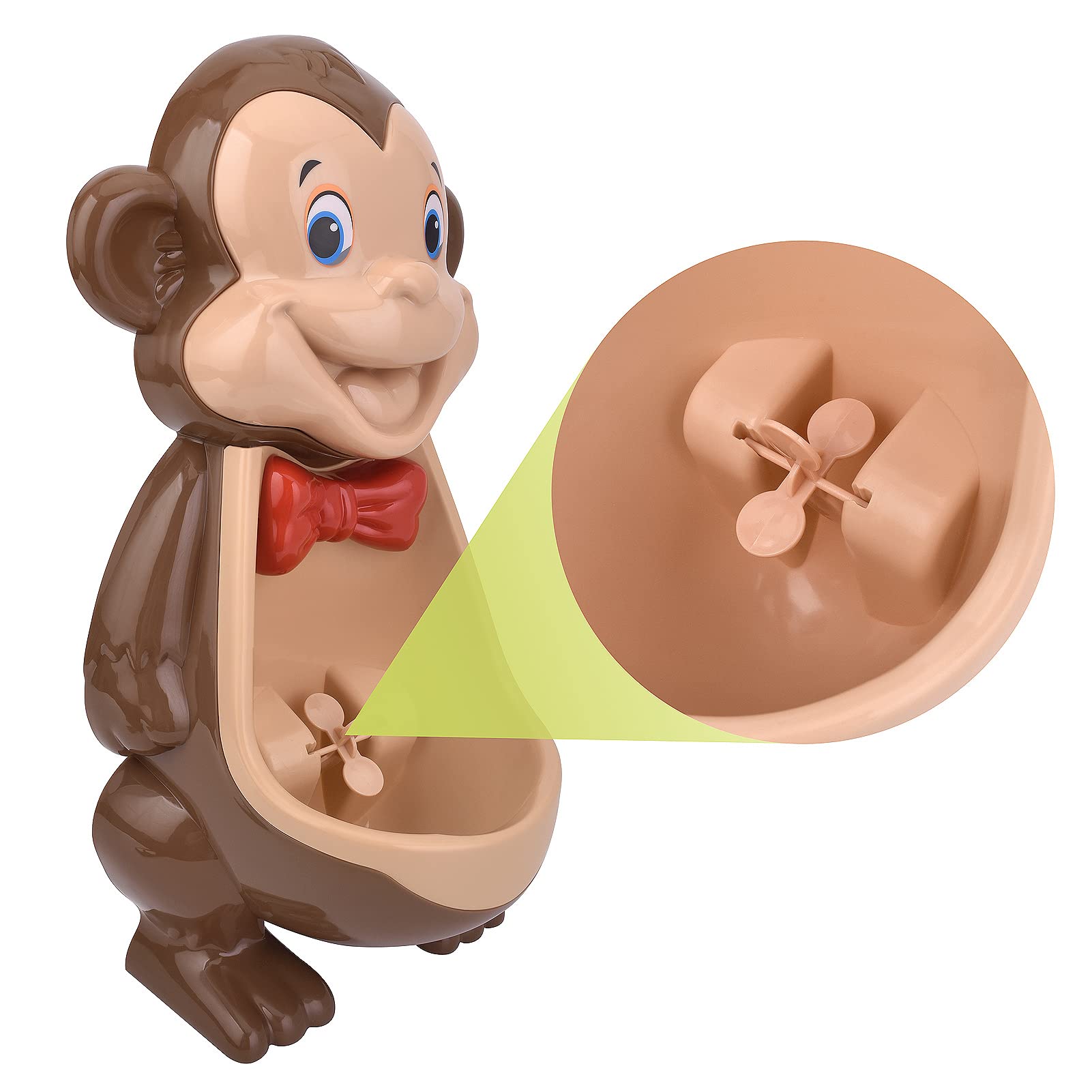 Potty Training Urinals for Boys, Cute Monkey Potty with Funny Aiming Target Windmill for Kids Toddlers Children Boys