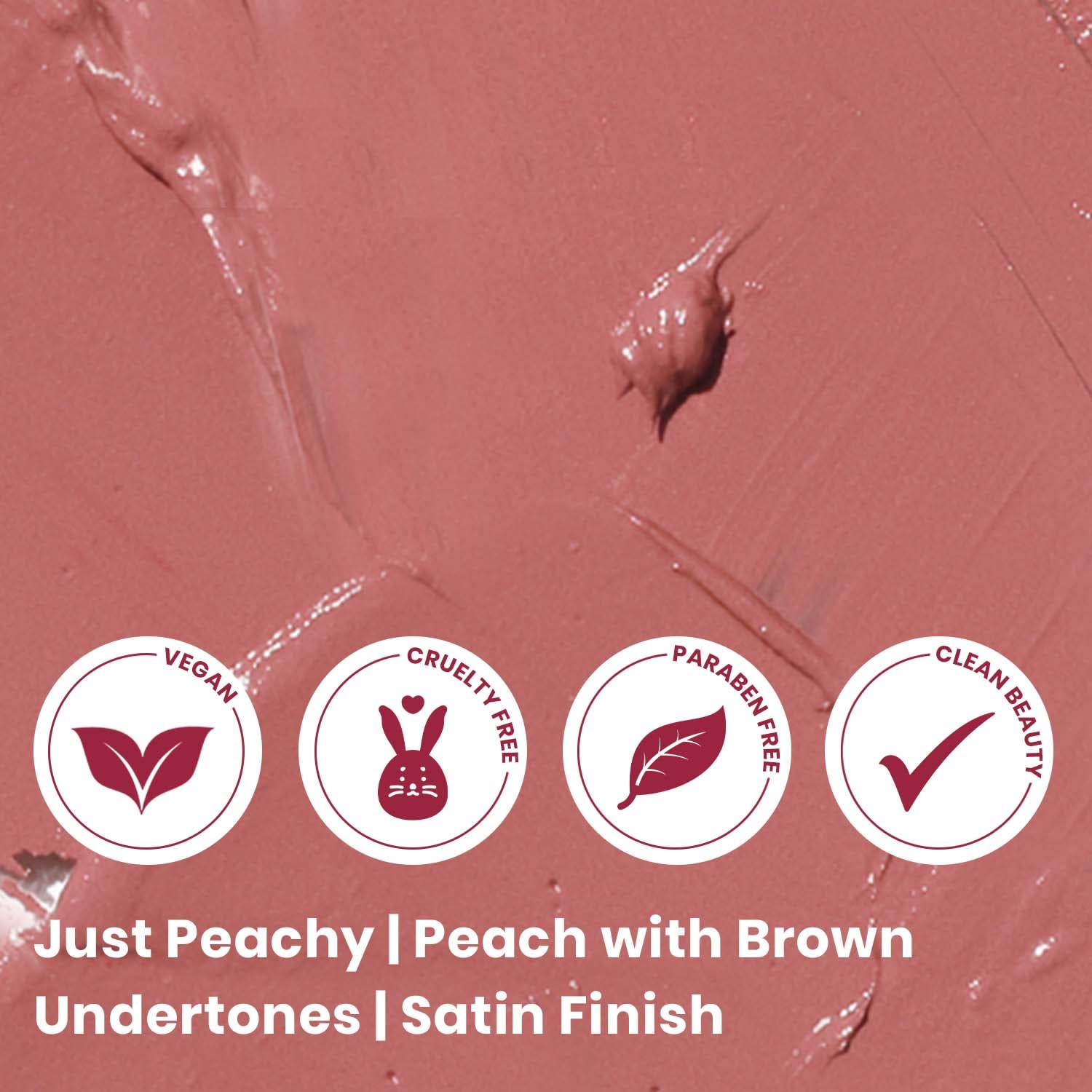 Just Peachy: Super Moisturizing Lipstick By Luscious Cosmetics. Vegan | Cruelty Free | Lead Free - Just Peachy - 0.12 Ounce