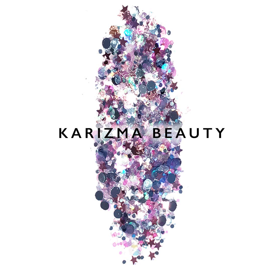 KARIZMA Unicorn Body Glitter. 30g Chunky Face Glitter, Hair Glitter, Eye Glitter and Body Glitter for Women. Rave Glitter, Festival Accessories, Cosmetic Glitter Makeup. Loose Glitter Set