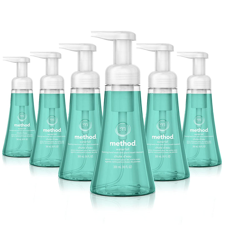 Method Foaming Hand Soap, Waterfall, 10 Fl Oz (Pack of 6)