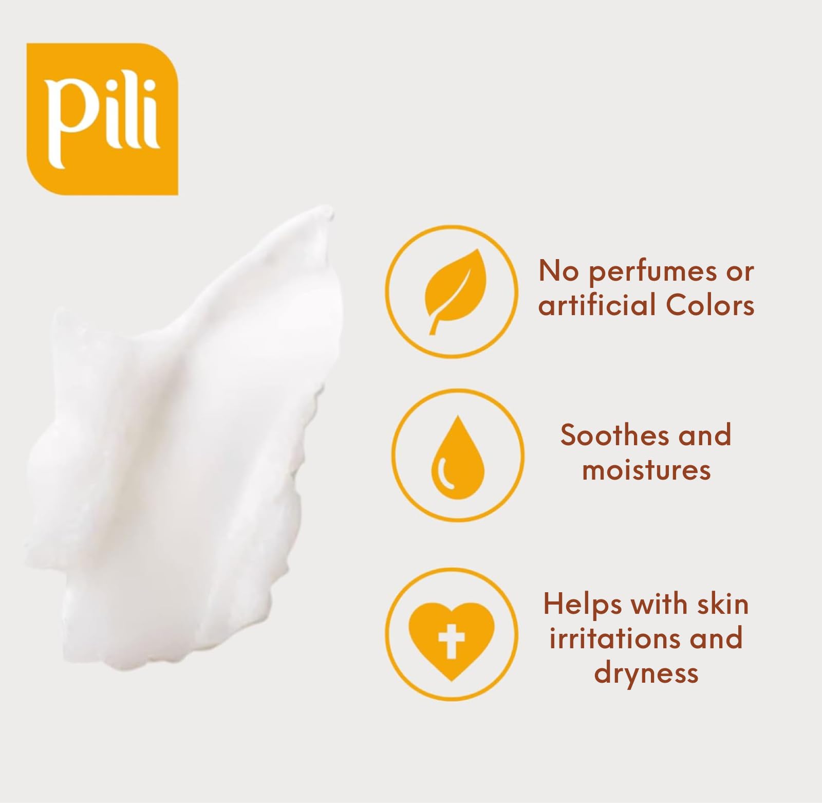 Pili Natural Calendula Cream – Hydrating Moisturizer for Dry, Rough, or Chapped Skin – Soothing Face, Hand & Body Cream – Crema de Caléndula with Beeswax & Glycerin – 15.8 oz