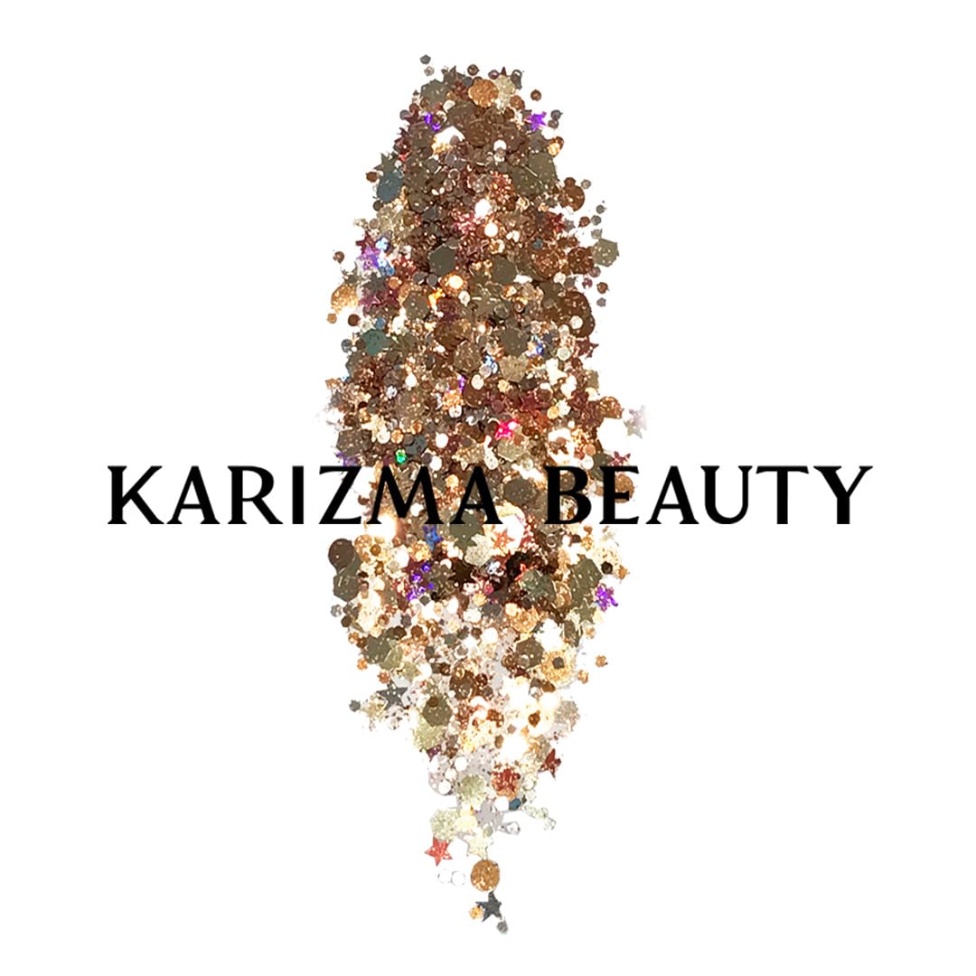 Rose Gold Chunky Glitter  COSMETIC GLITTER KARIZMA  Festival Beauty Makeup Face Body Hair Nails