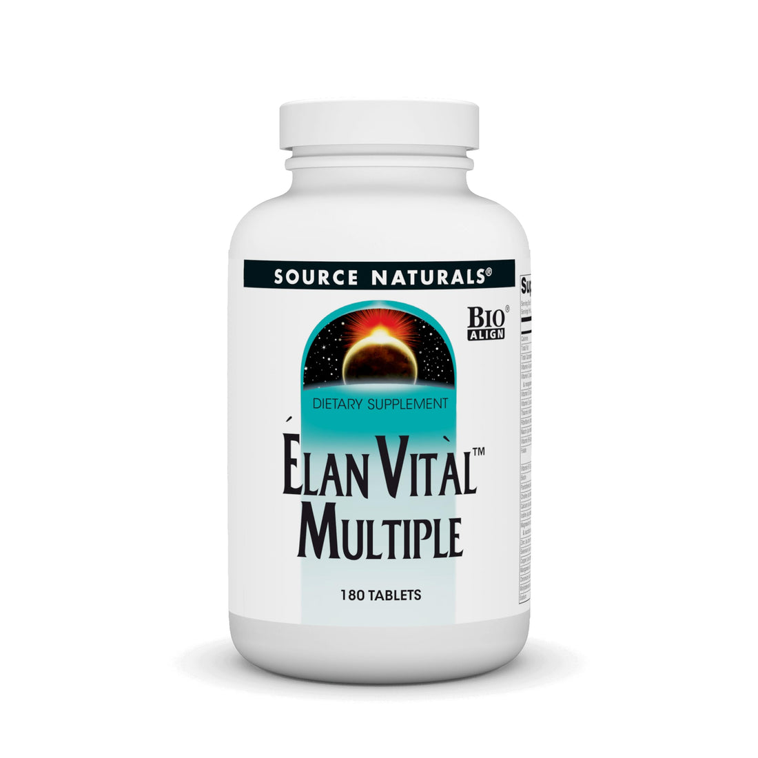 Source Naturals Elan Vital Multiple - Supports Brain, Heart, Liver, Immune, Energy Boost - 180 Tablets