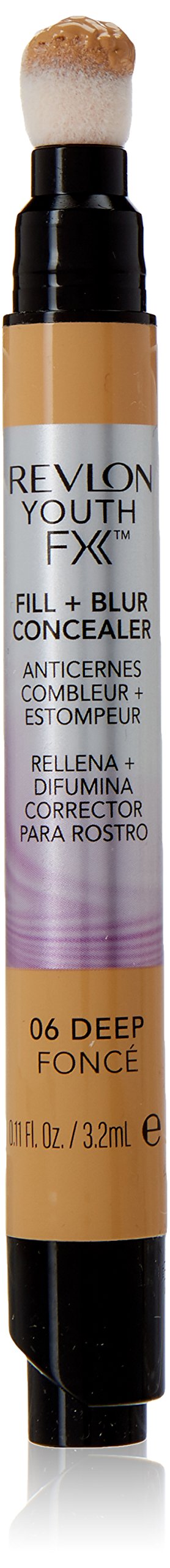 Revlon Youth Fx Fill + Blur Concealer, Deep, 0.11 Fluid Ounce