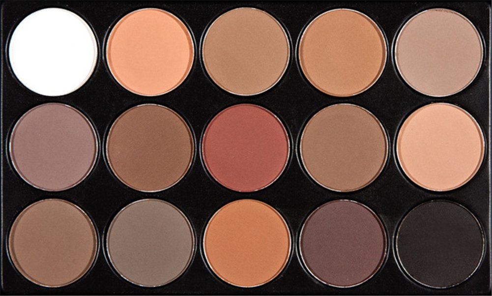 Pure Vie Professional 15 Colors Eye Shadow Palette Makeup Contouring Kit