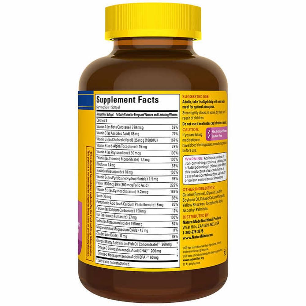 Nature Made Prenatal + DHA 200 mg Softgels (.150 Count)