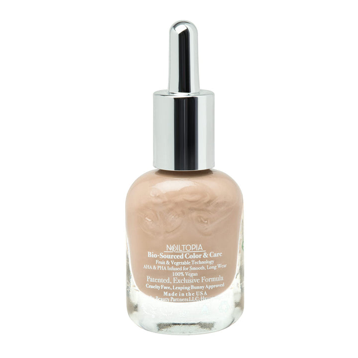 Nailtopia - Plant-Based Chip Free Nail Lacquer - Non Toxic, Bio-Sourced, Long-Lasting, Strengthening Polish - Mocho Loco (Medium Beige) - 0.41oz