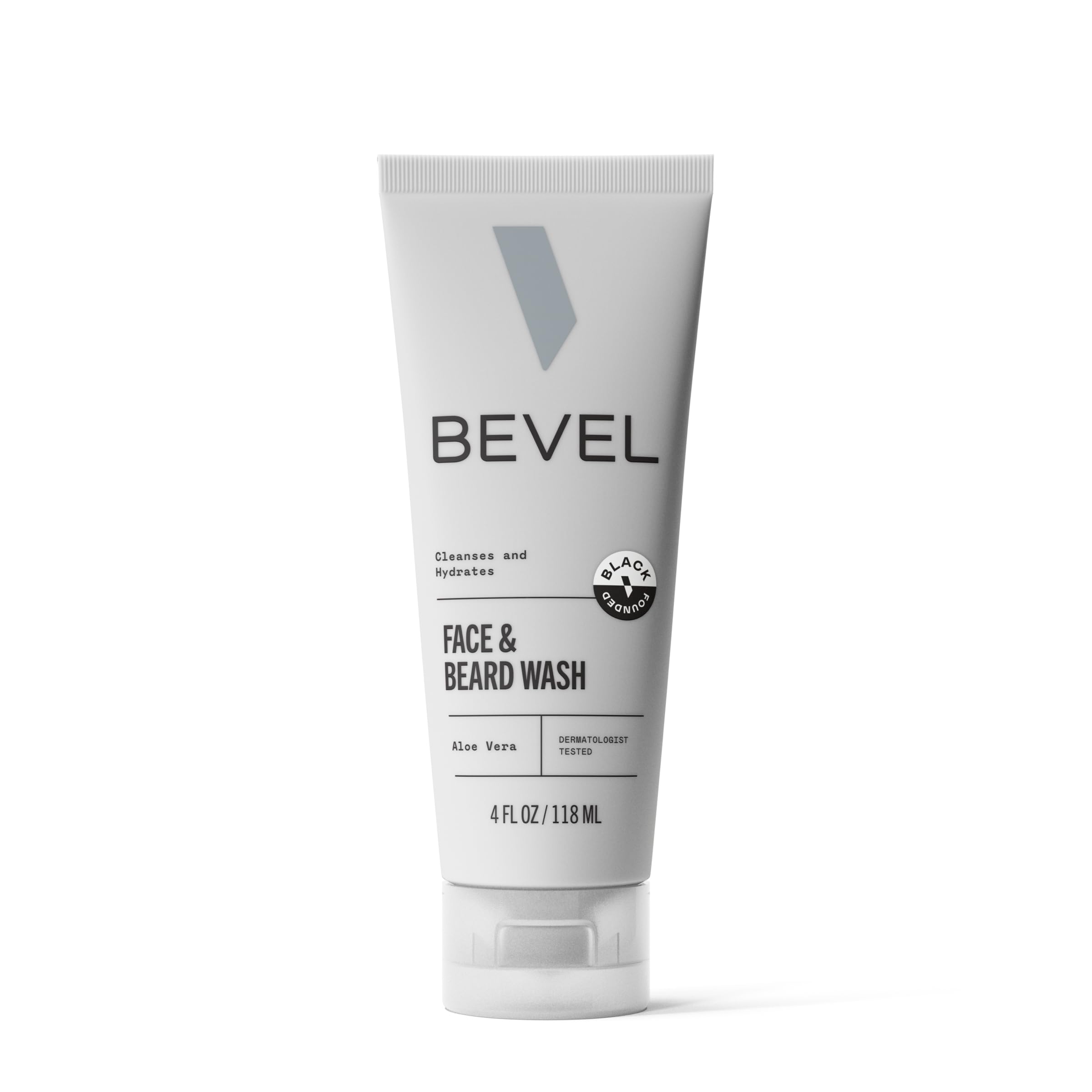 Bevel Face Wash, with Tea Tree Oil, Coconut Water, and Vitamin B3, to Cleanse, Hydrate and Revitalize Skin, 4 fl oz: Face Wash
