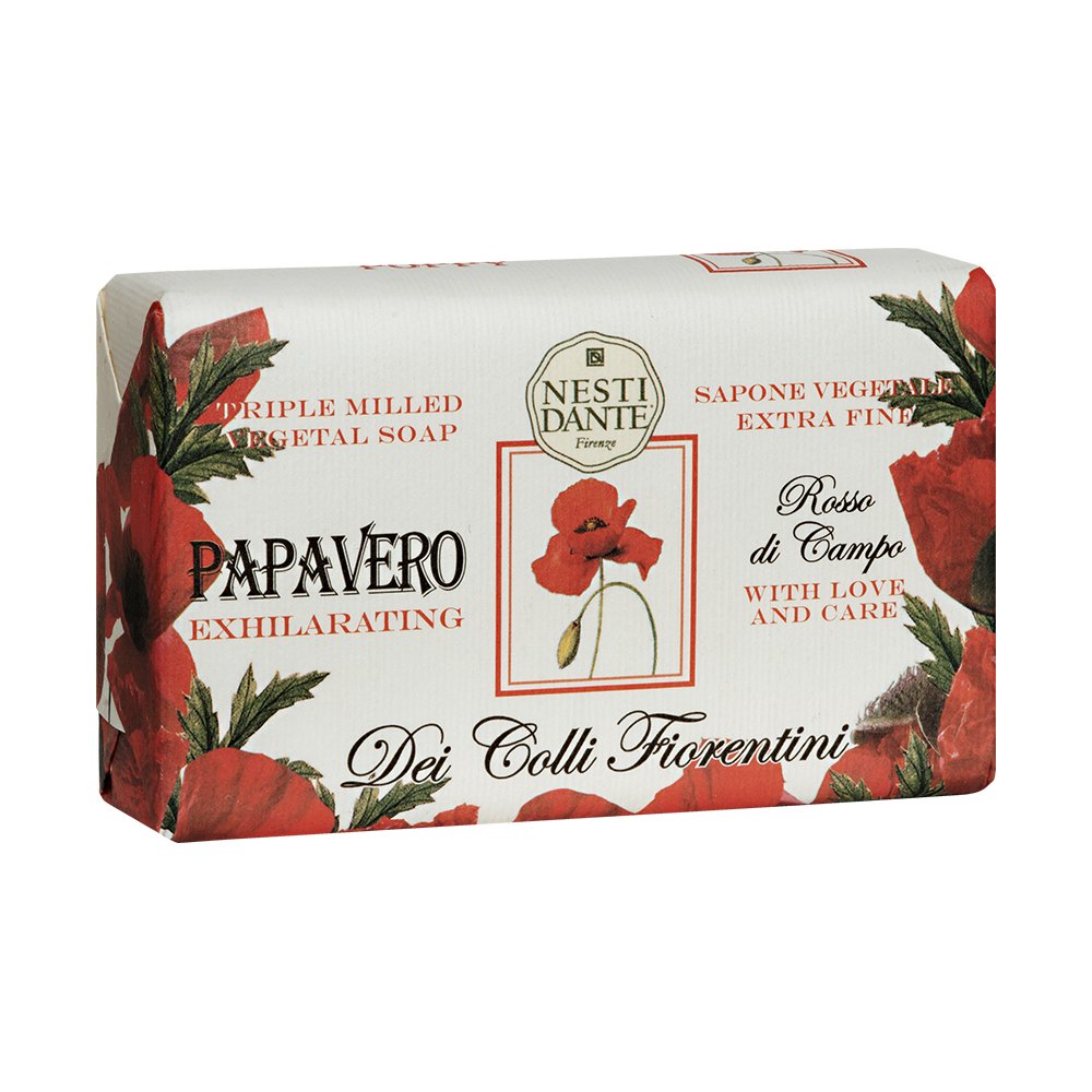 Nesti Dante Dei Colli Fiorentini Triple Milled Vegetal Soap - Poppy 250g/8.8oz