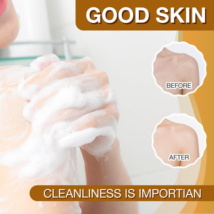 3 PCS Turmeric Soap Bar for Face & Body Cleanser - 10.59 oz (3 X 3.53oz) All Natural Turmeric Skin Soap, Smooth Skin and Hydrating Skin, Handmade Ginger Soap For All Skin Types For Men and Women