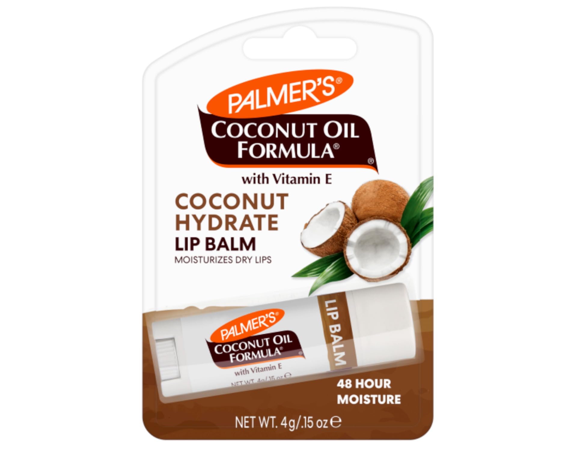 Palmer's Coconut Oil Lip Balm, 48 Hr Moisture 0.15 oz.