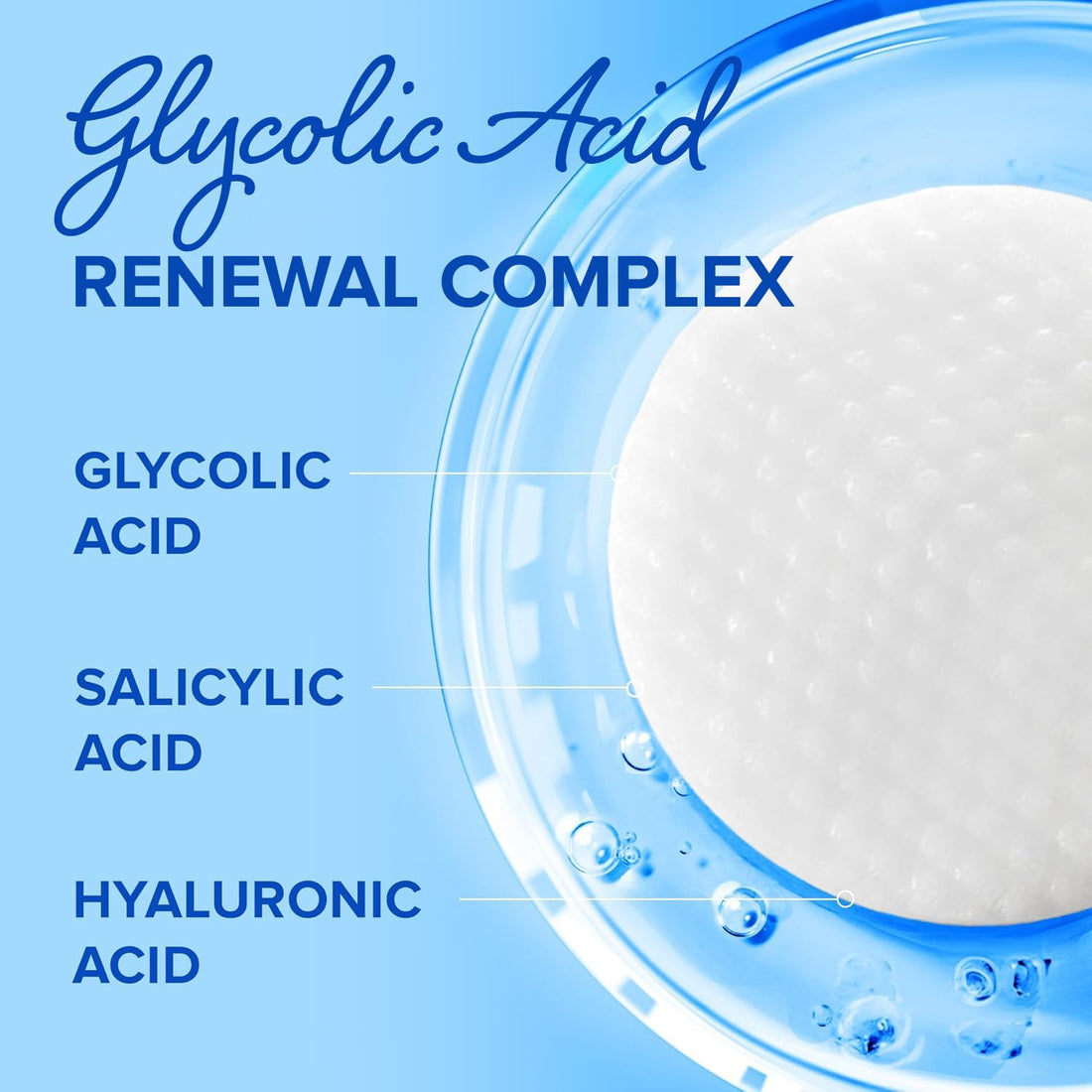 MAREE Glycolic Acid Pads - Toner Pads for Face Cleansing - Tea Tree Oil, Salicylic Acid & Vitamins E, B3, B5 - Facial Peel & Radiance Deep Cleaning Effect - 50 Count