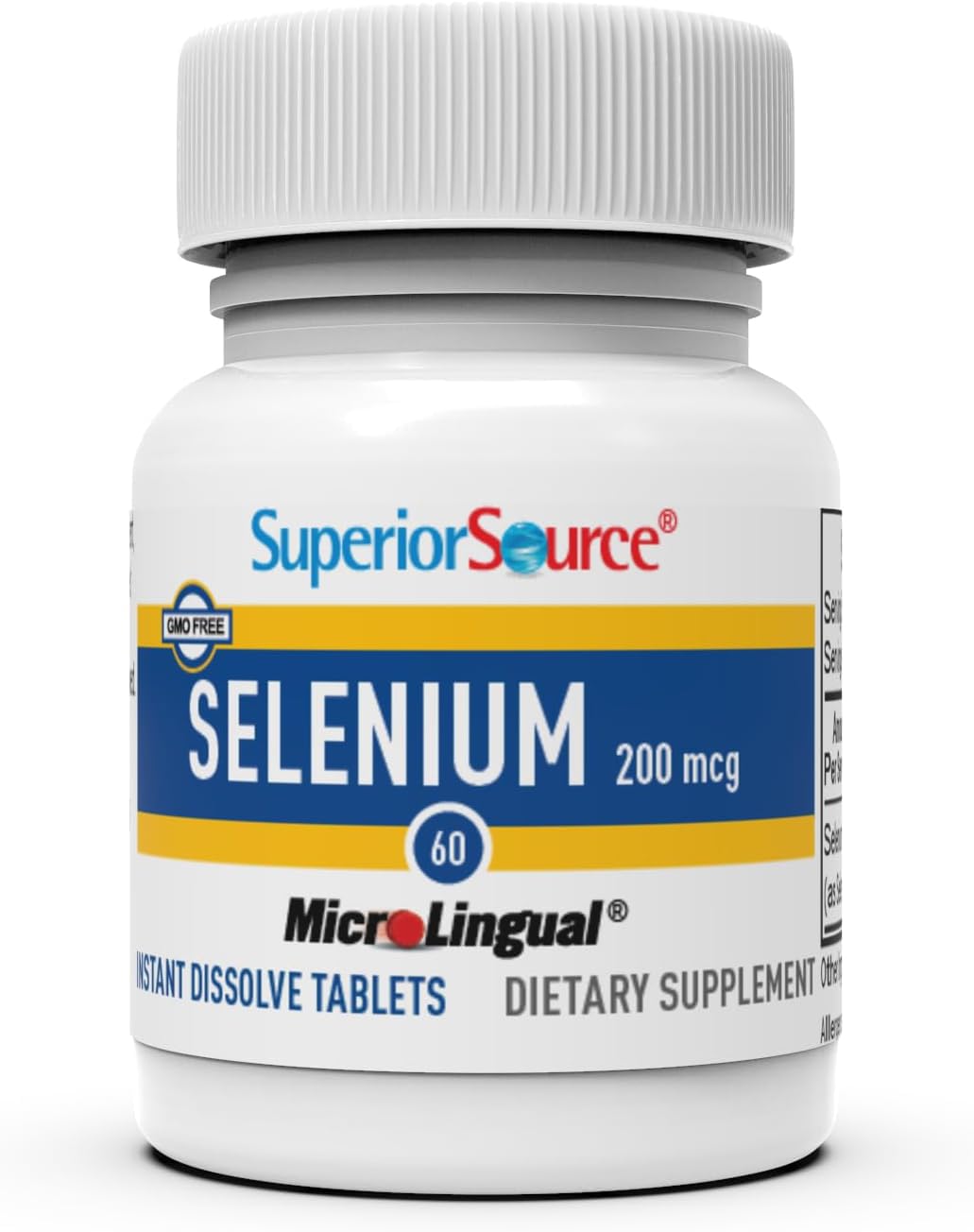 Superior Source Selenium Nutritional Supplements, 200 mcg, 60 Count