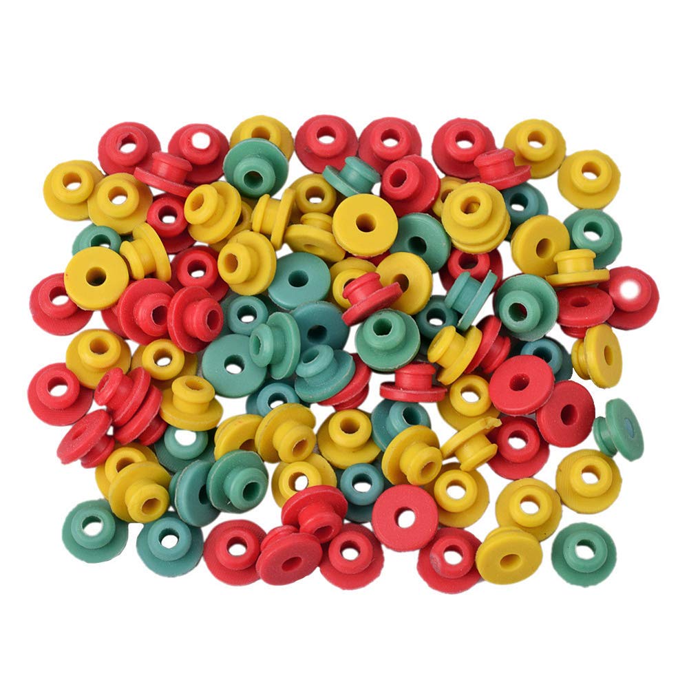 100 Pieces Tattoo Gun Needle Machine Grommets Tattoo Needle Machine Grommets, Multicolor