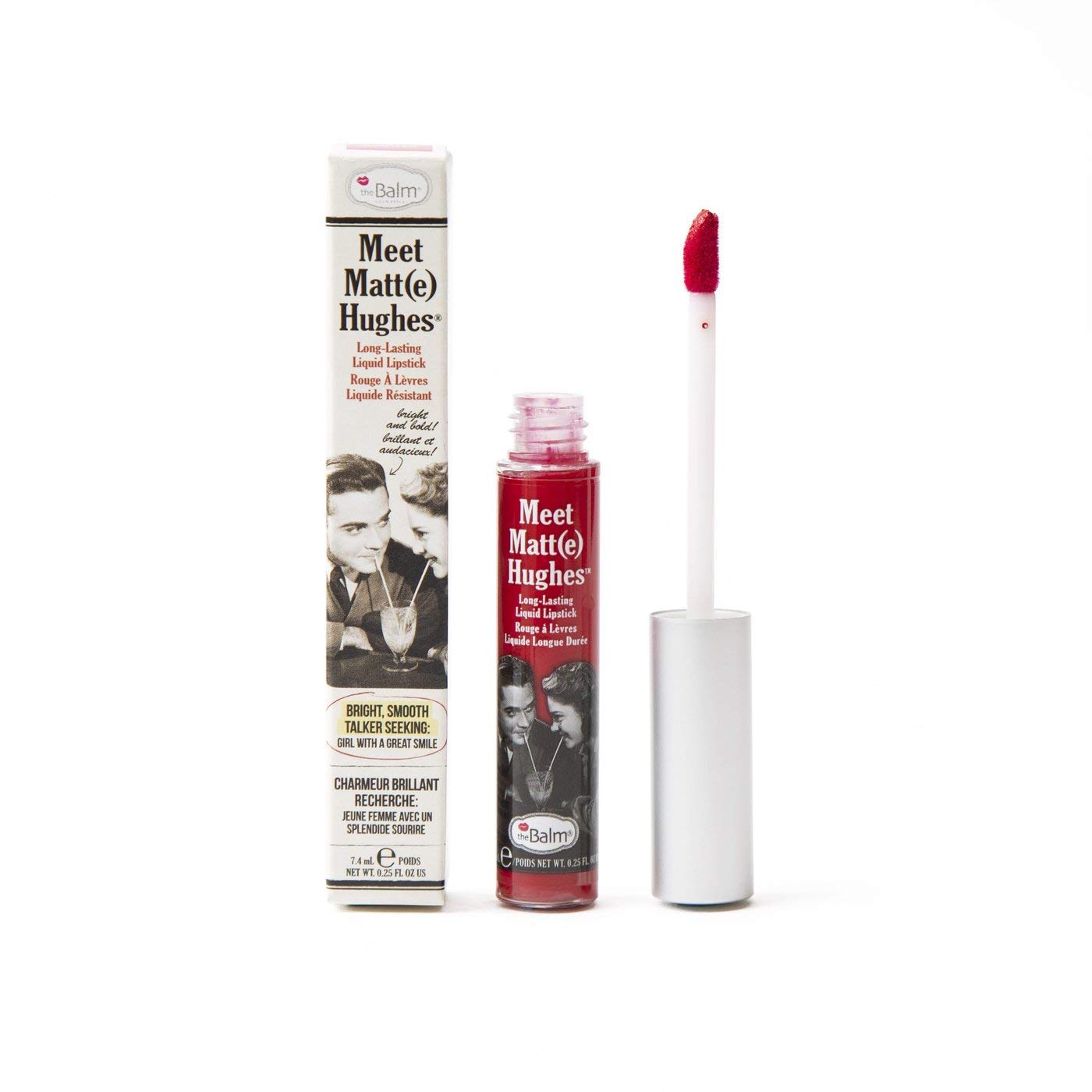 theBalm Meet Matte Hughes Long Lasting Liquid Lipstick, Devoted, 7.4ml